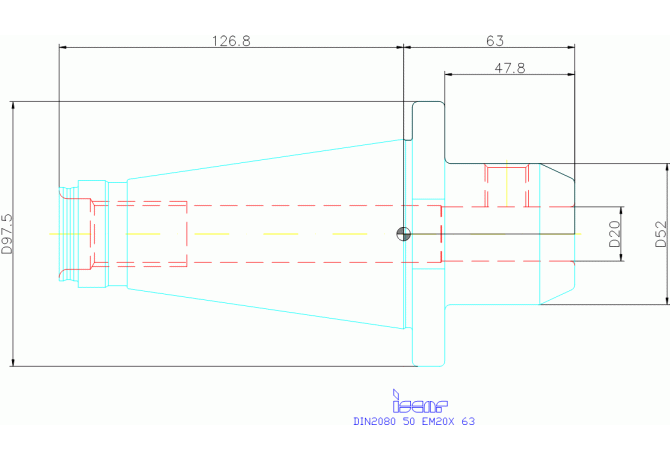 DIN2080 50 EM20X 63