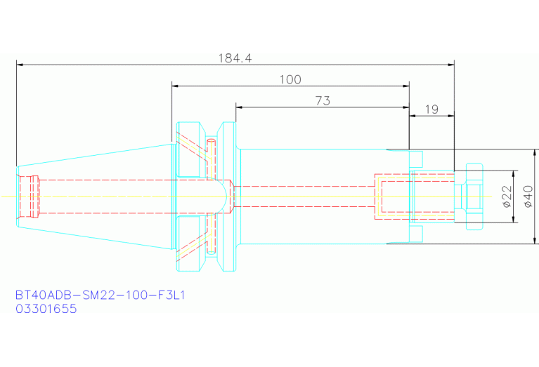 BT40ADB-SM22-100-F3L1