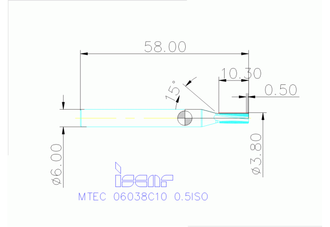 MTEC 06038C10 0.5ISO IC908
