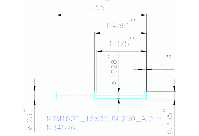 NTM1605/16X32UN.250 ALCRN