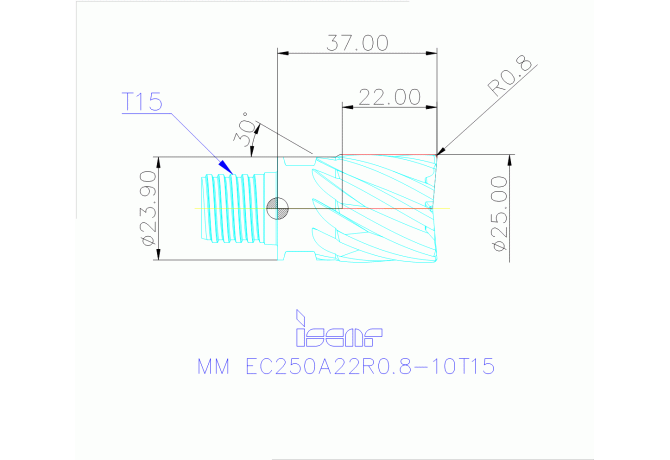 MM EC250A22R0.8-10T15 IC908