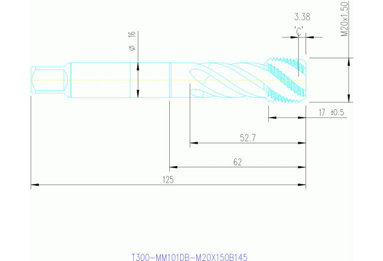 T300-MM101DB-M20X150B145