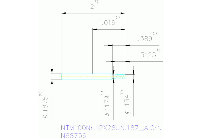 NTM100NR.10X28UN.187 ALCRN