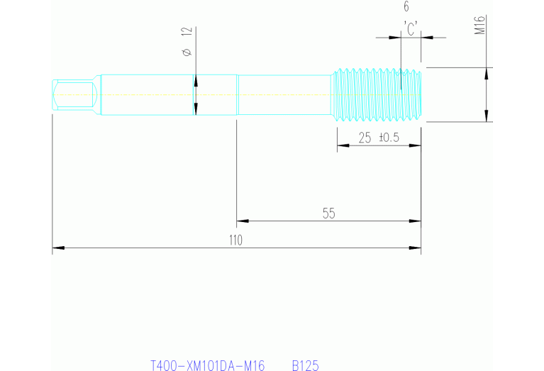 T400-XM101DA-M16 B125