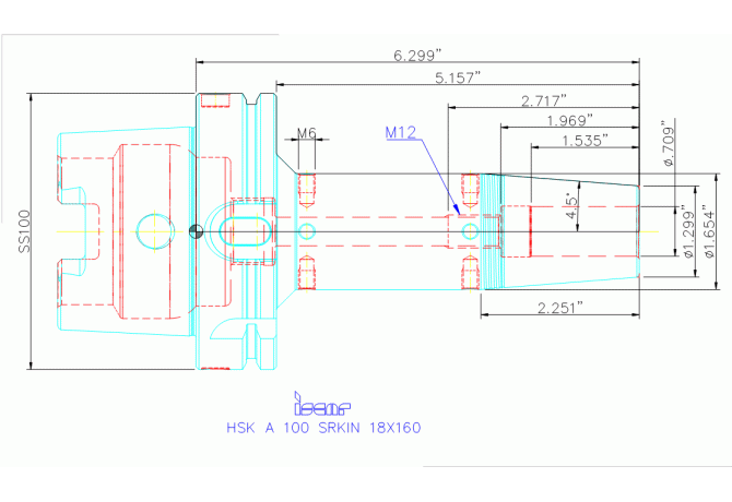 HSK A100 SRKIN18X160