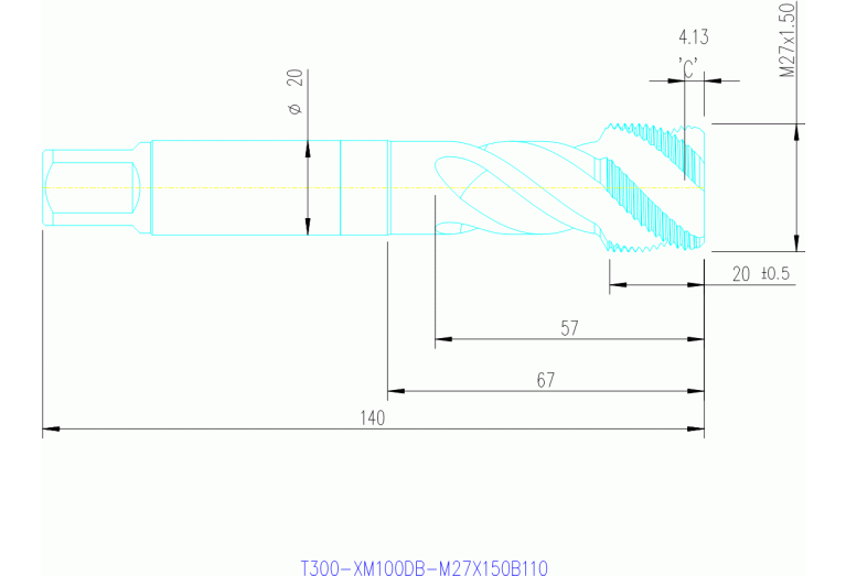 T300-XM100DB-M27X150B110