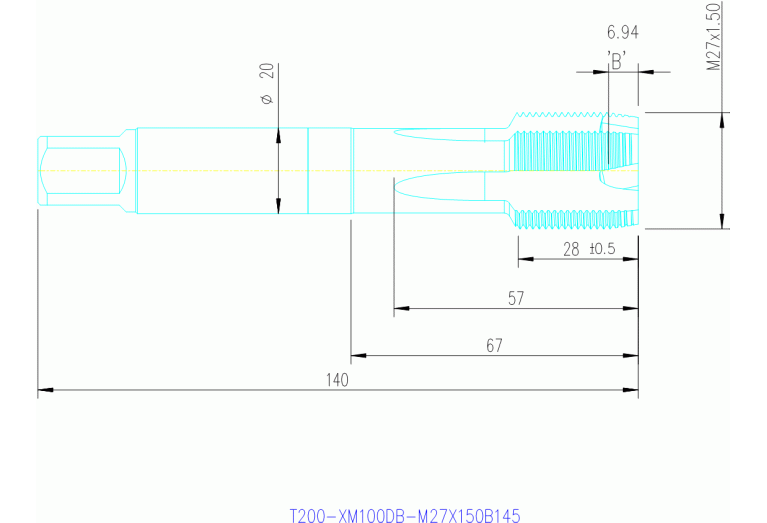 T200-XM100DB-M27X150B110