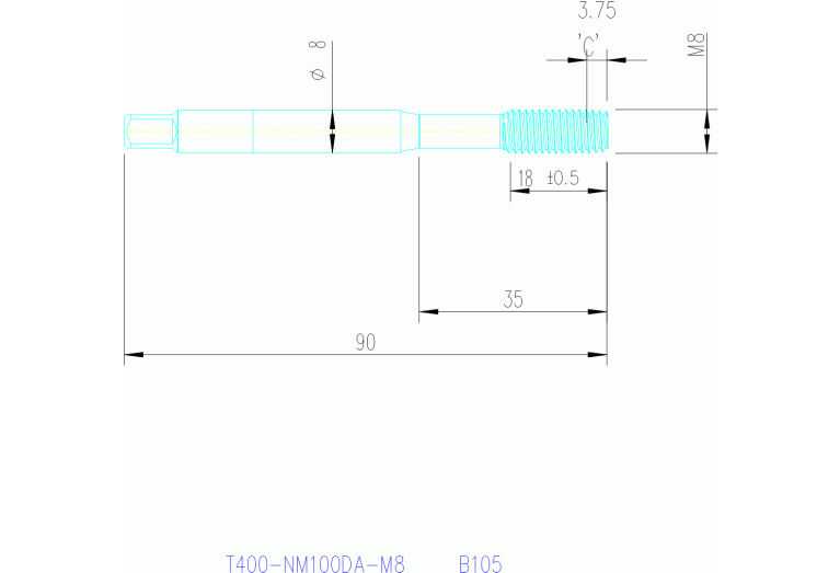 T400-NM100DA-M8 B105