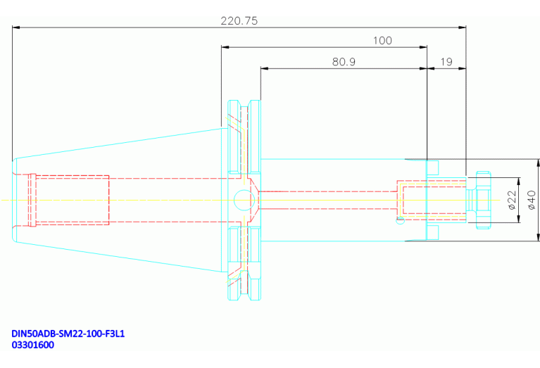 DIN50ADB-SM22-100-F3L1