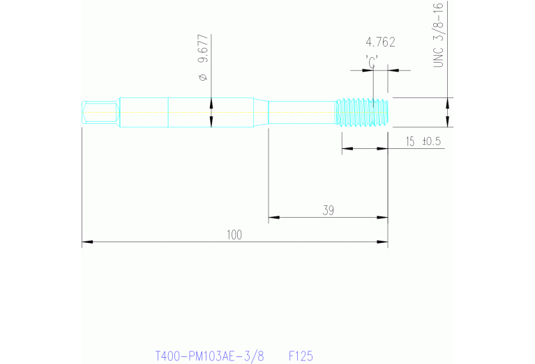 T400-PM103AE-3/8 F125