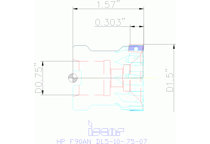 HP F90AN D1.5-10-.75-07