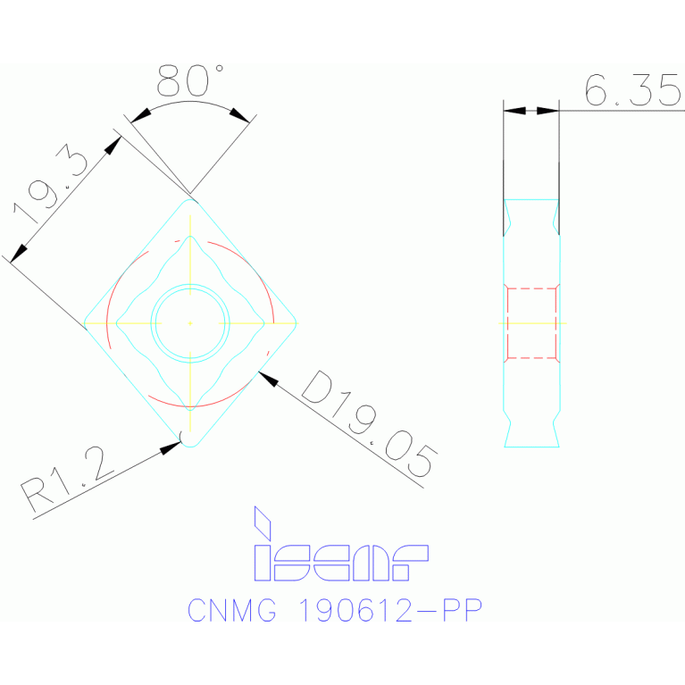 CNMG 190612-PP IC807