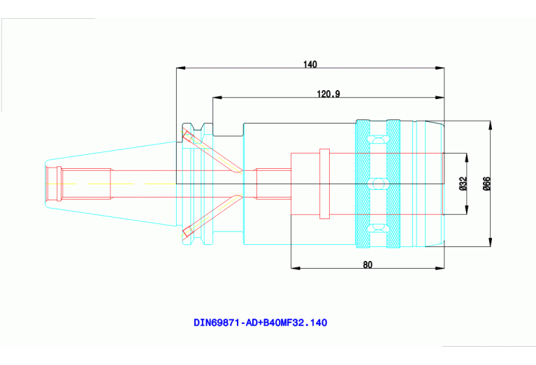 DIN69871-AD+B40 MF32.140