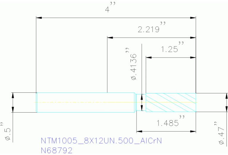 NTM1005/8X12UN.500 ALCRN