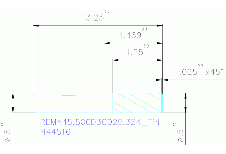 REM445.500D3C025.3Z4 TIN