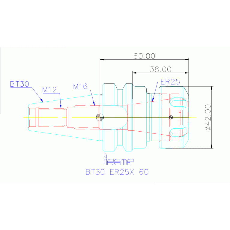 BT30 ER25X 60
