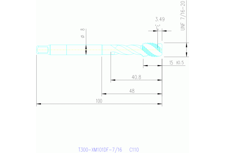 T300-XM101DF-7/16 C150
