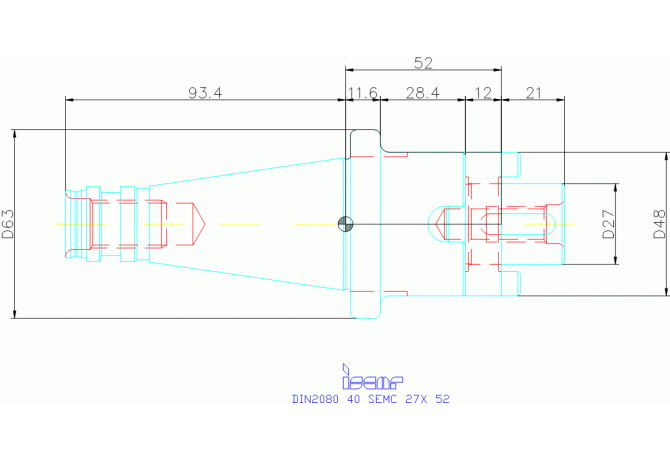 DIN2080 40 SEMC 27X 52