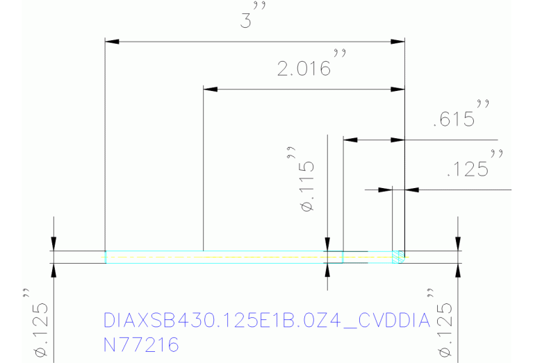 DIAXSB430.125E1B.0Z4 CVDDIA