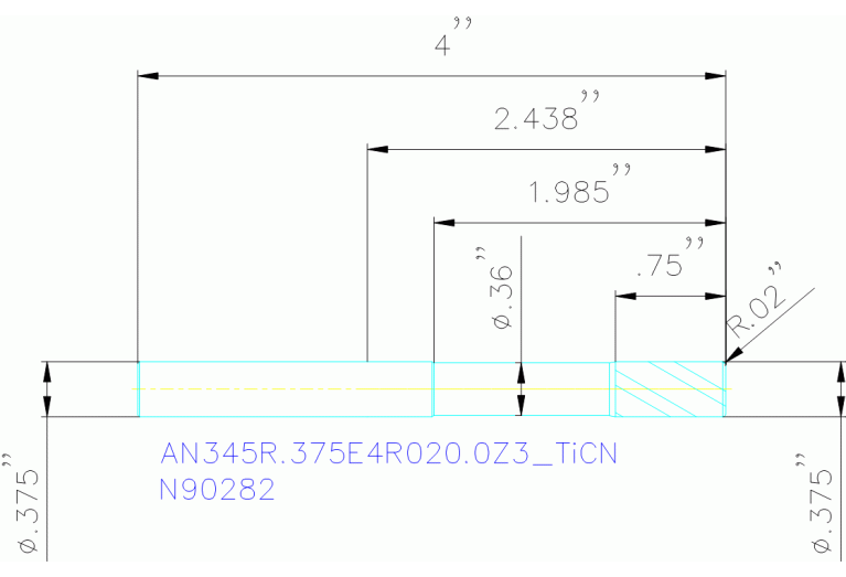 AN345R.375E4R020.0Z3 TICN