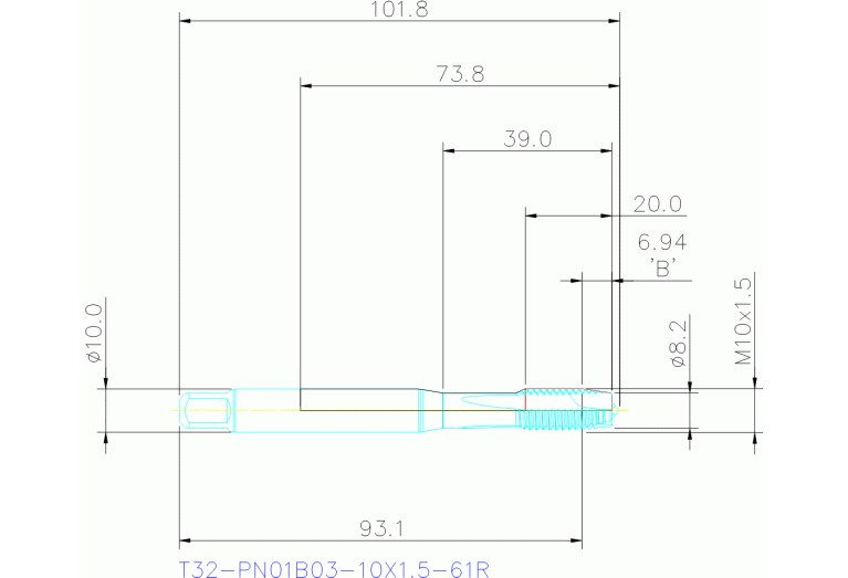 T32-PN01B03-10X1.5-61R