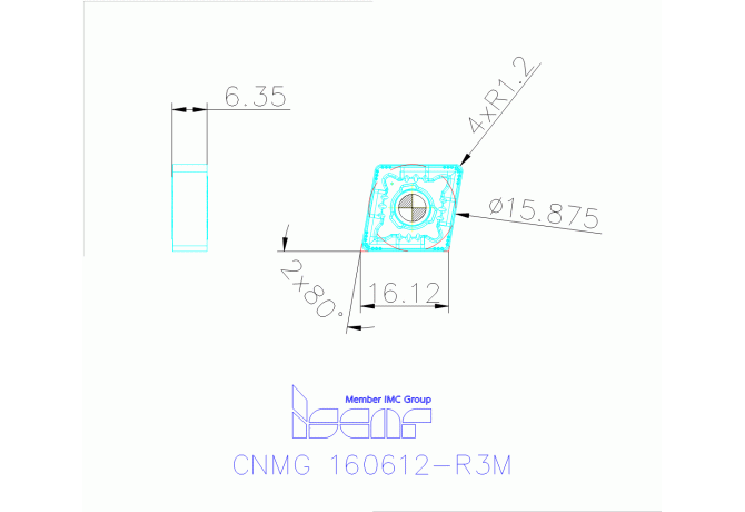 CNMG 160612-R3M IC6025