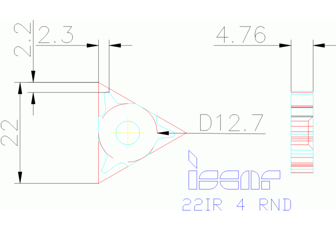 22IR 4 RND IC50M