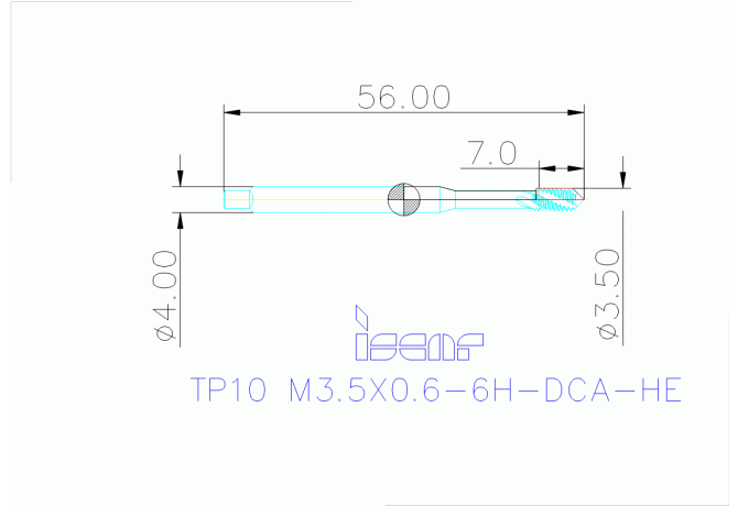 TP10 M3.5X0.6-6H-DCA-HE