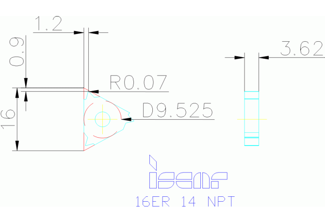 16ER 14 NPT IC908
