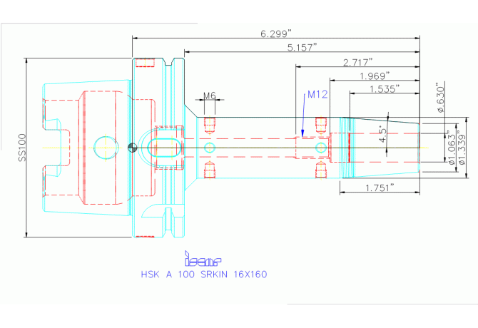 HSK A100 SRKIN16X160