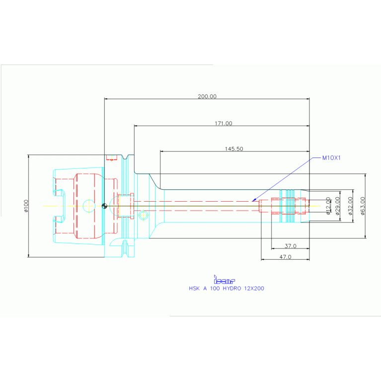 HSK A100 HYDRO 12X200