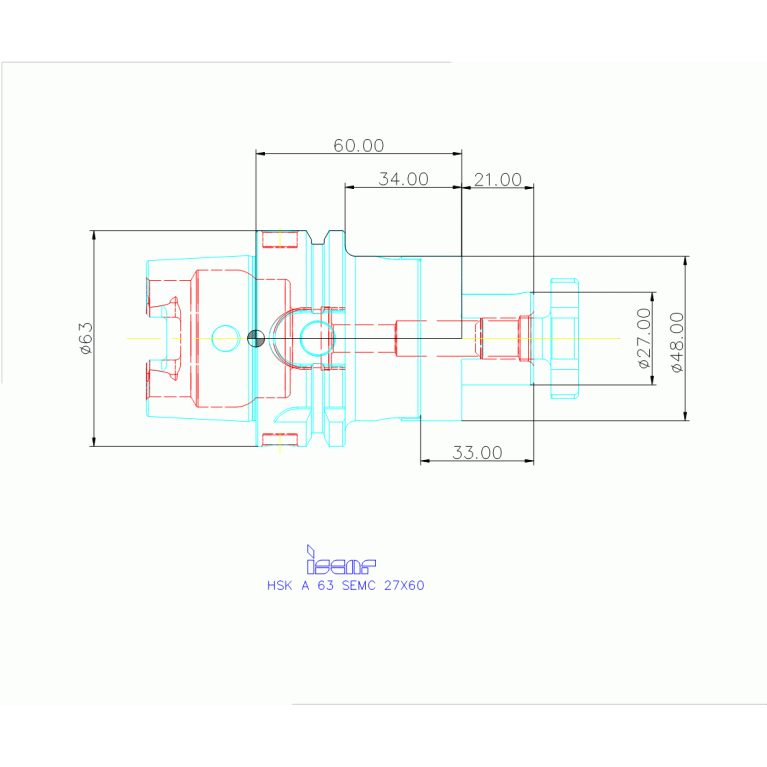 HSK A63 SEMC27X60