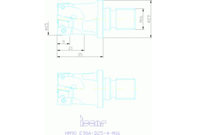 HM90 E90A-D25-4-M16
