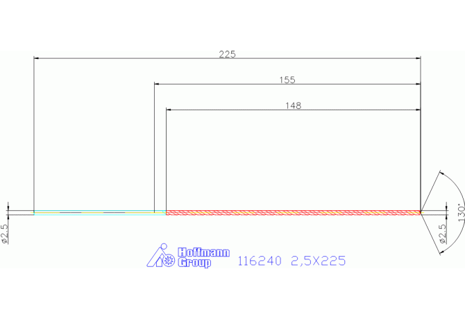 116240 2,5X225