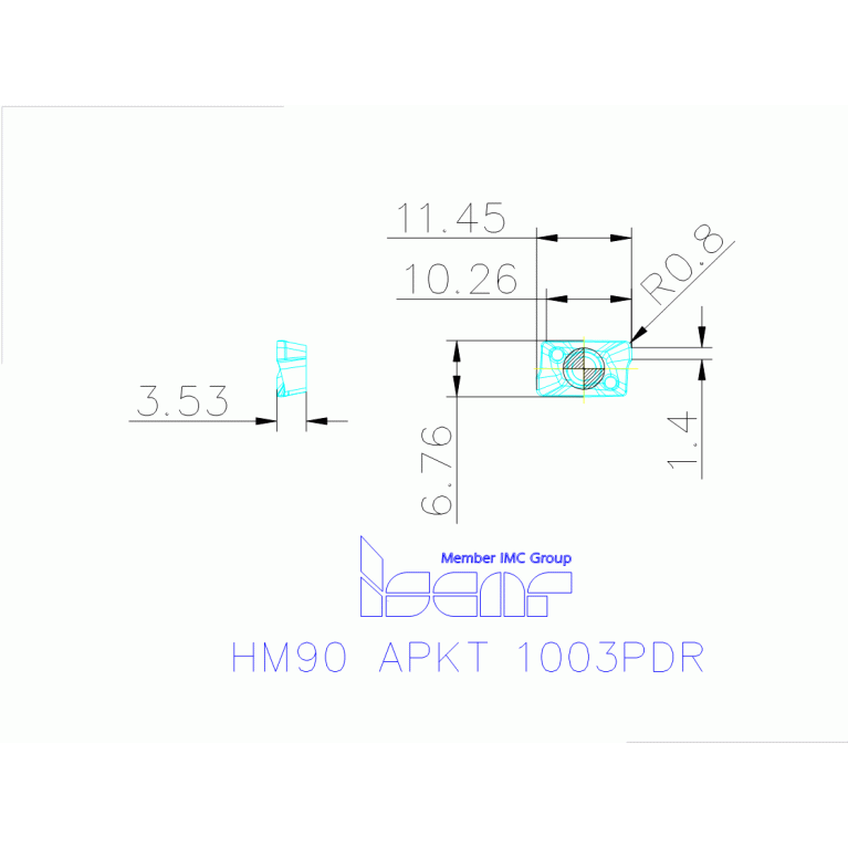HM90 APKT 1003PDR IC328
