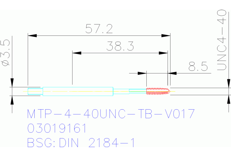 MTP-4-40UNC-TB-V017