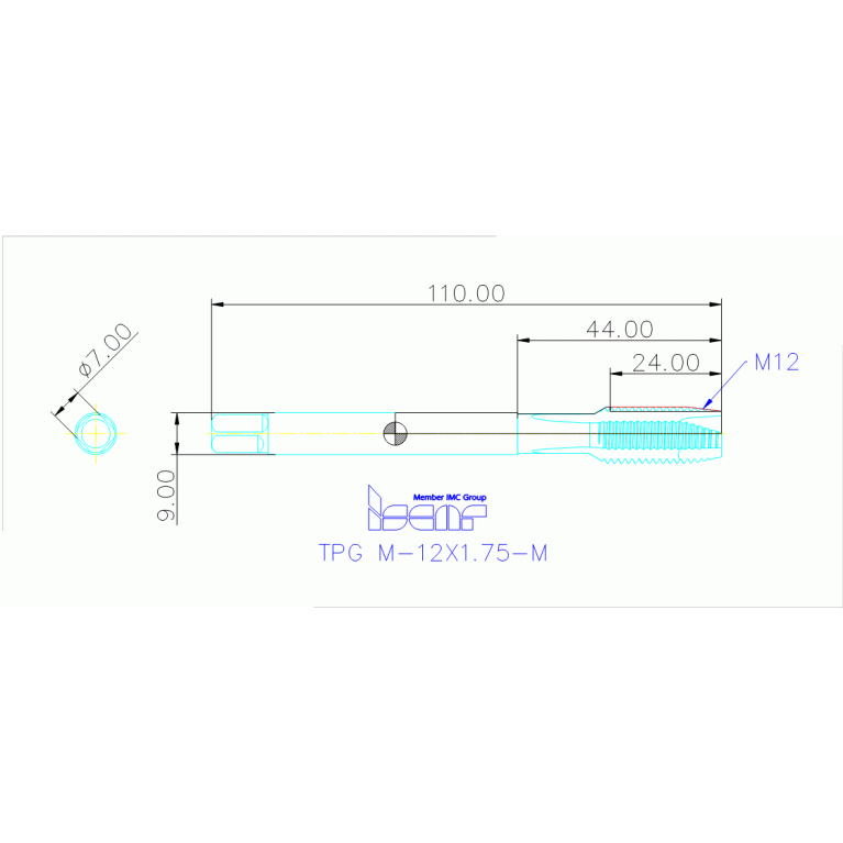TPG M-12X1.75-M HEST