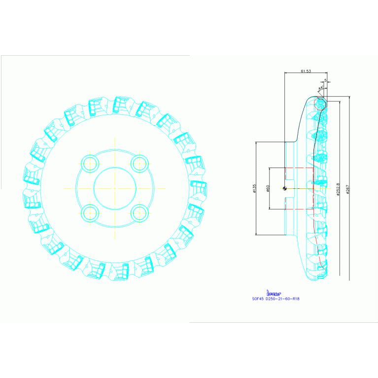 SOF45 D250-21-60-R18