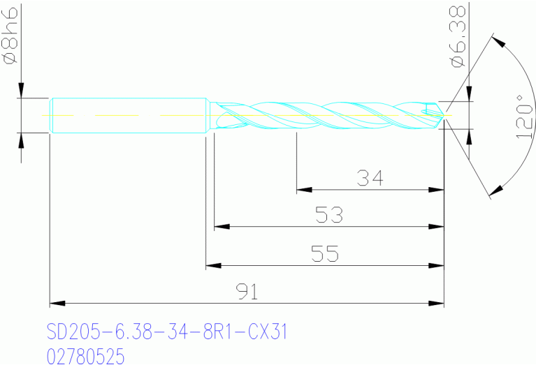SD205-6.38-34-8R1-CX31
