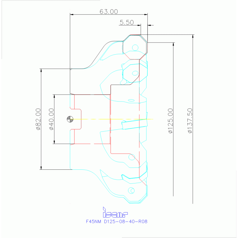 F45NM D125-08-40-R08