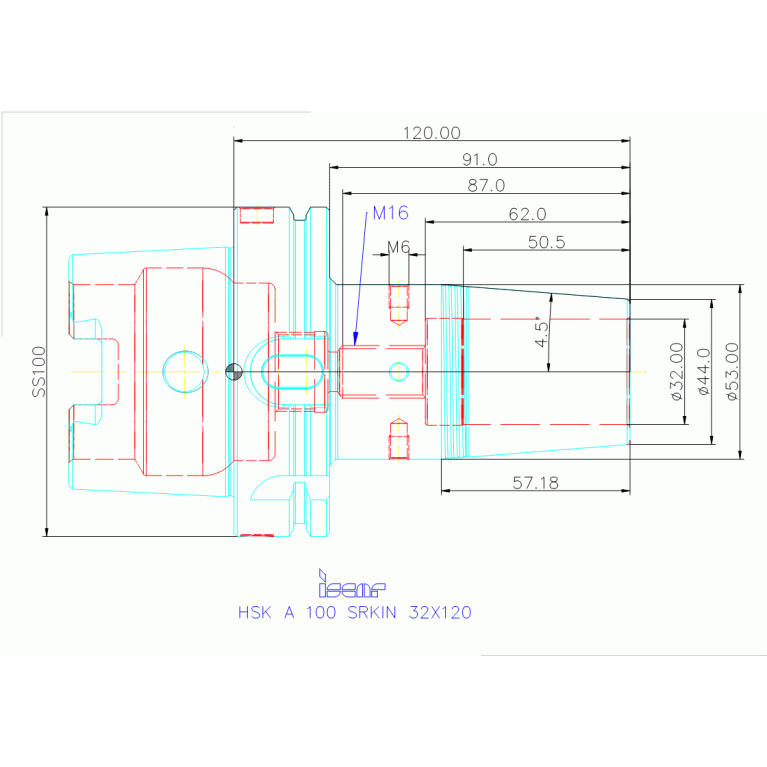 HSK A100 SRKIN32X120