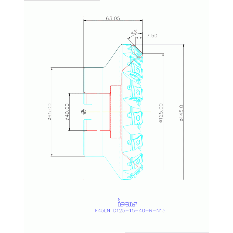 F45LN D125-15-40-R-N15