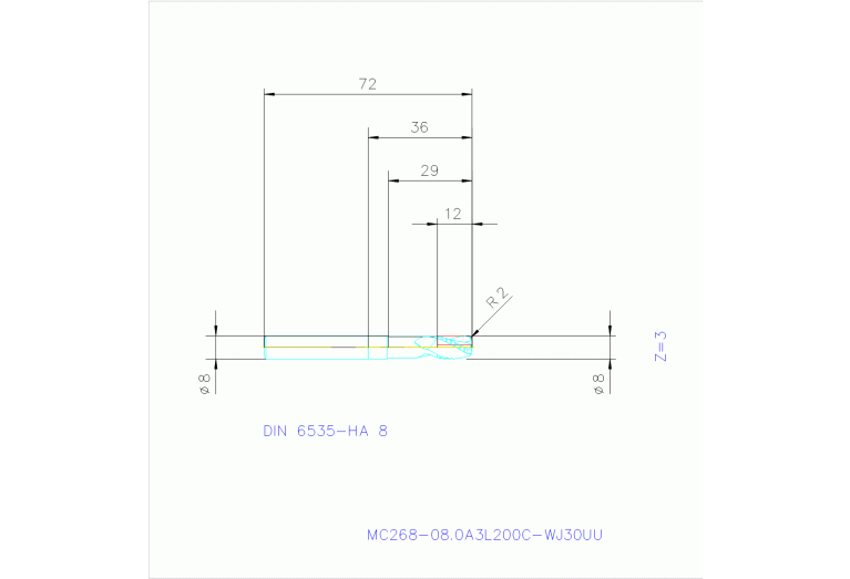MC268-08.0A3L200C-WJ30UU