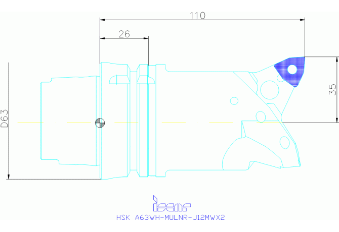 HSK A63WH-MULNR-J12MWX2