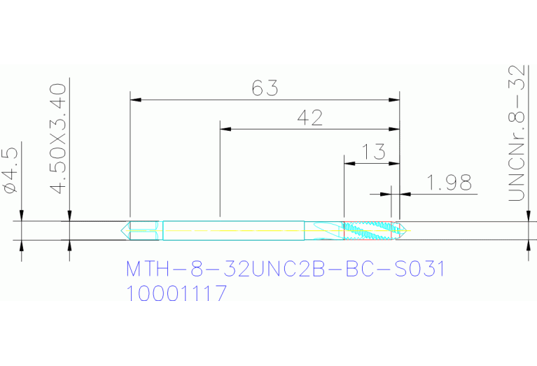 MTH-8-32UNC2B-BC-S031