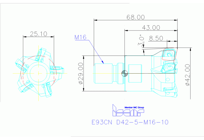 E93CN D42-5-M16-10
