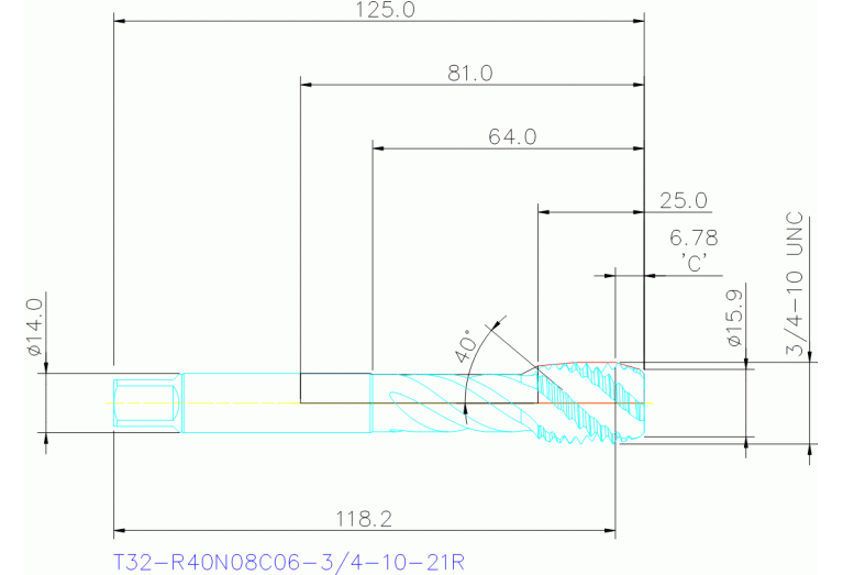 T32-R40N08C06-3/4-10-21R