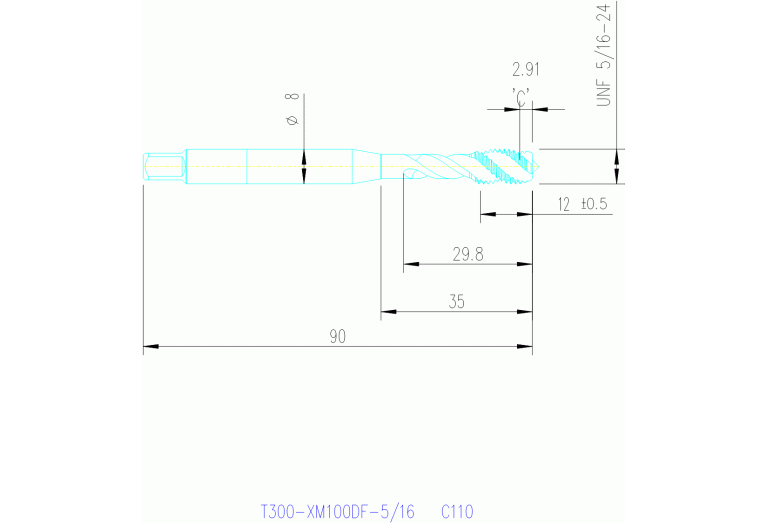 T300-XM100DF-5/16 C110