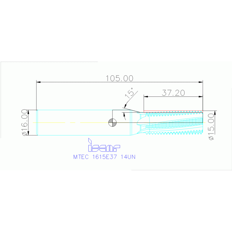 MTEC 1615E37 14UN IC908