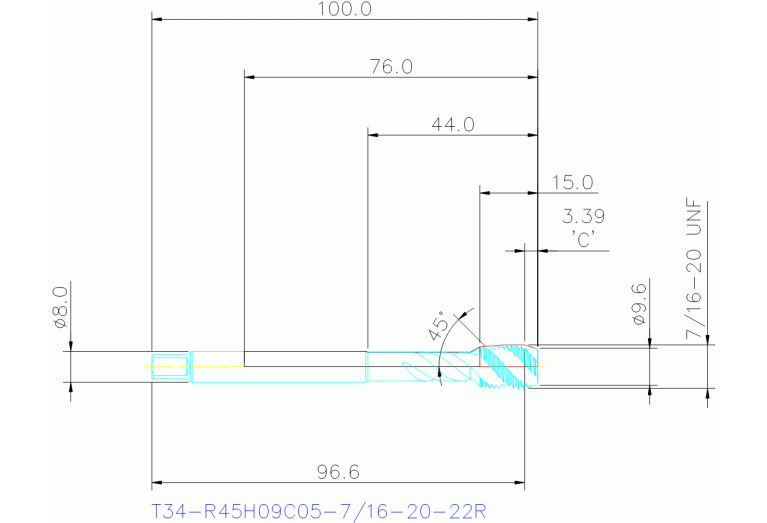T34-R45H09C05-7/16-20-22R